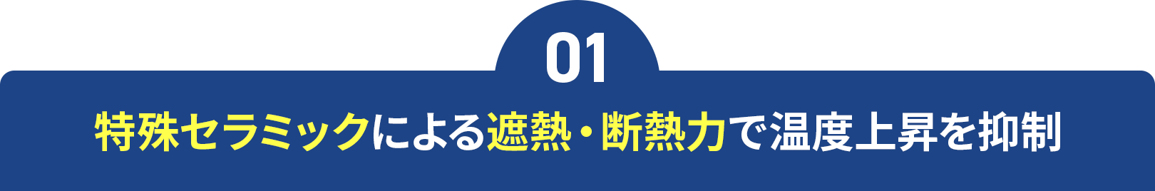 01_特殊セラミックによる遮熱・断熱力で温度上昇を抑制